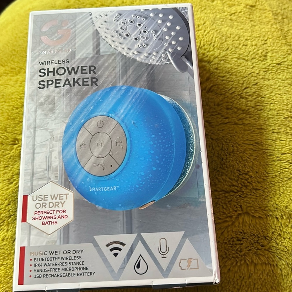 Smartgear Wireless Waterproof Bluetooth Speaker Blue Shower